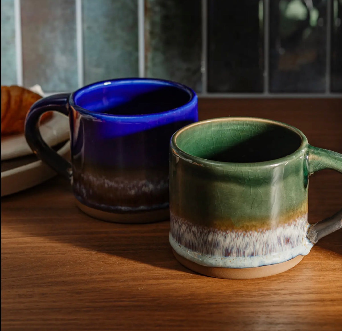 Blue/Brown Dip Glaze Mug