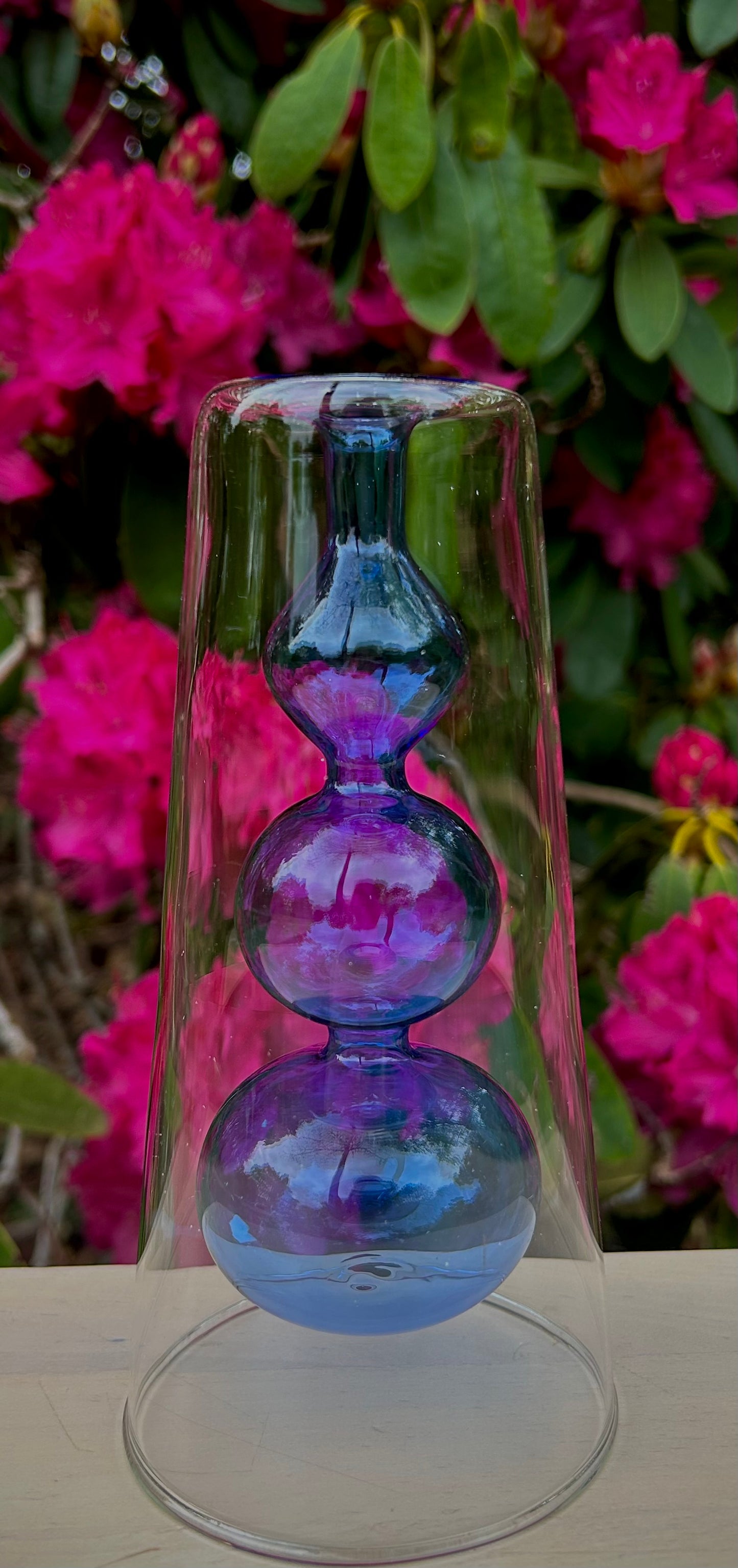 Hydrophoic Transparent Glass Vase
