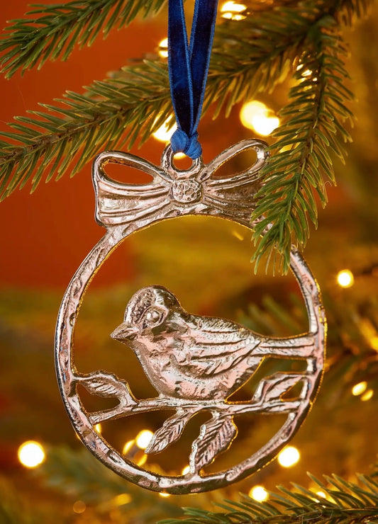 Silver Robin decoration