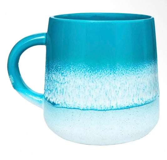 Teal Dip Glaze Mug