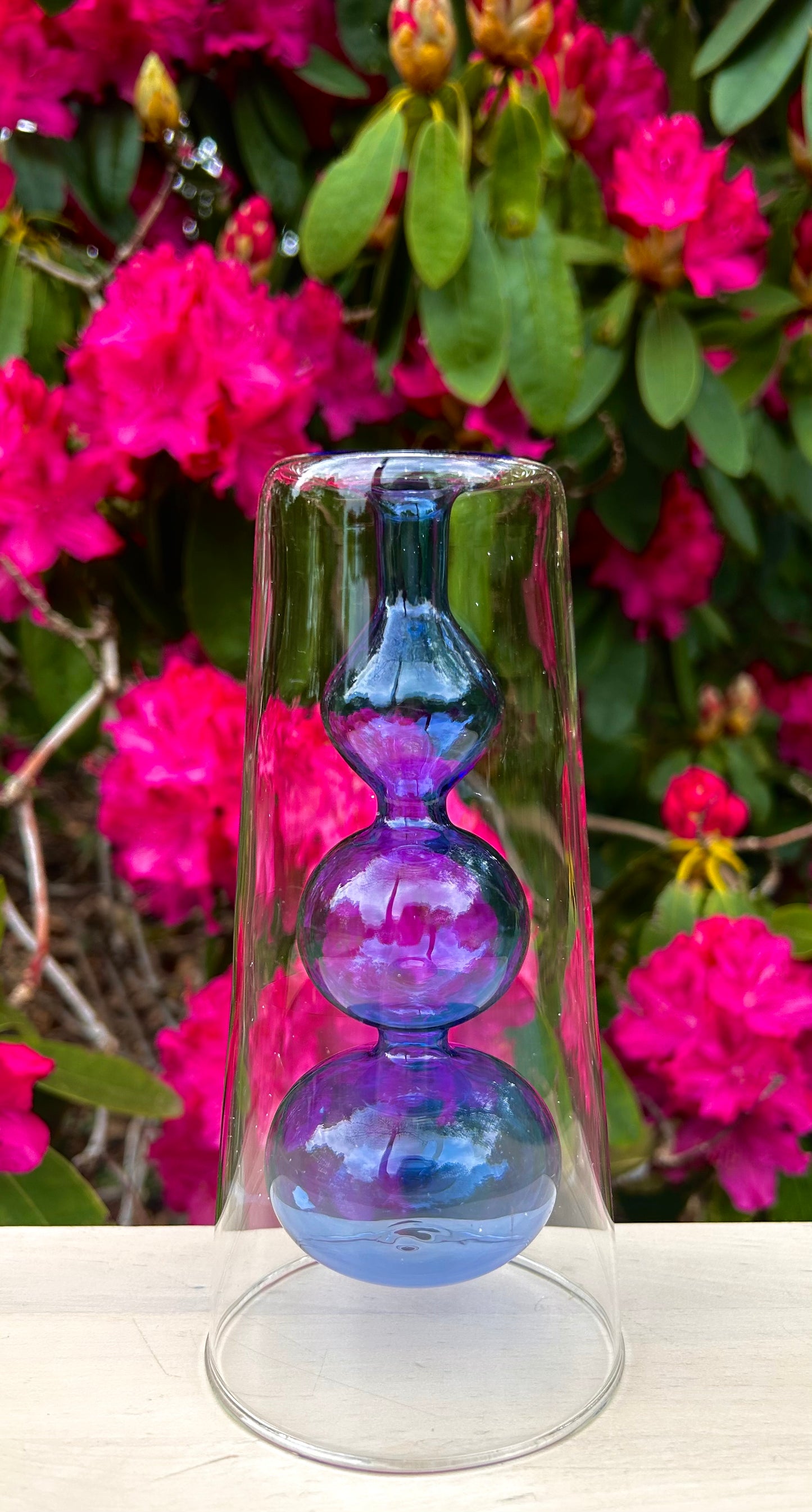 Hydrophoic Transparent Glass Vase