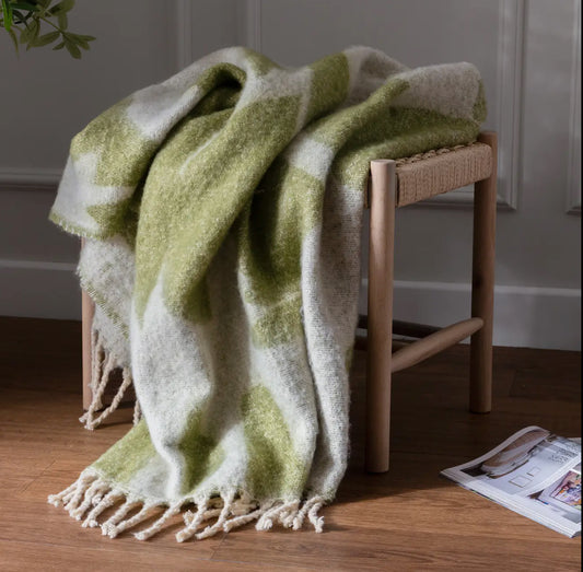 Olive Woven Throw